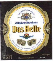 Allg�uer Brauhaus das Helle
