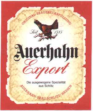 Auerhahn Export