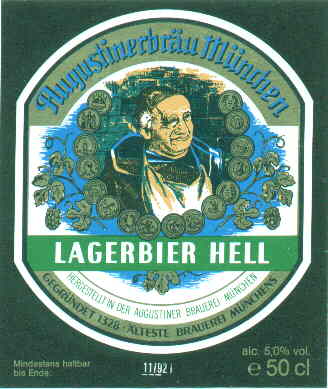 Augustiner Lagerbier Hell 1992