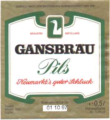 Gansbr�u Pils