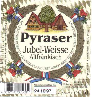 Pyraser Jubel-Weisse Altfr�nkisch
