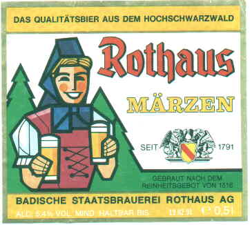 Rothaus M�rzen 1990