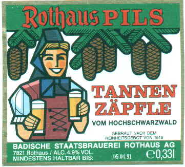 Rothaus Tannenz�pfle 1990