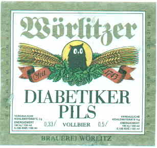 W�rlitzer Diabetiker Pils 1990